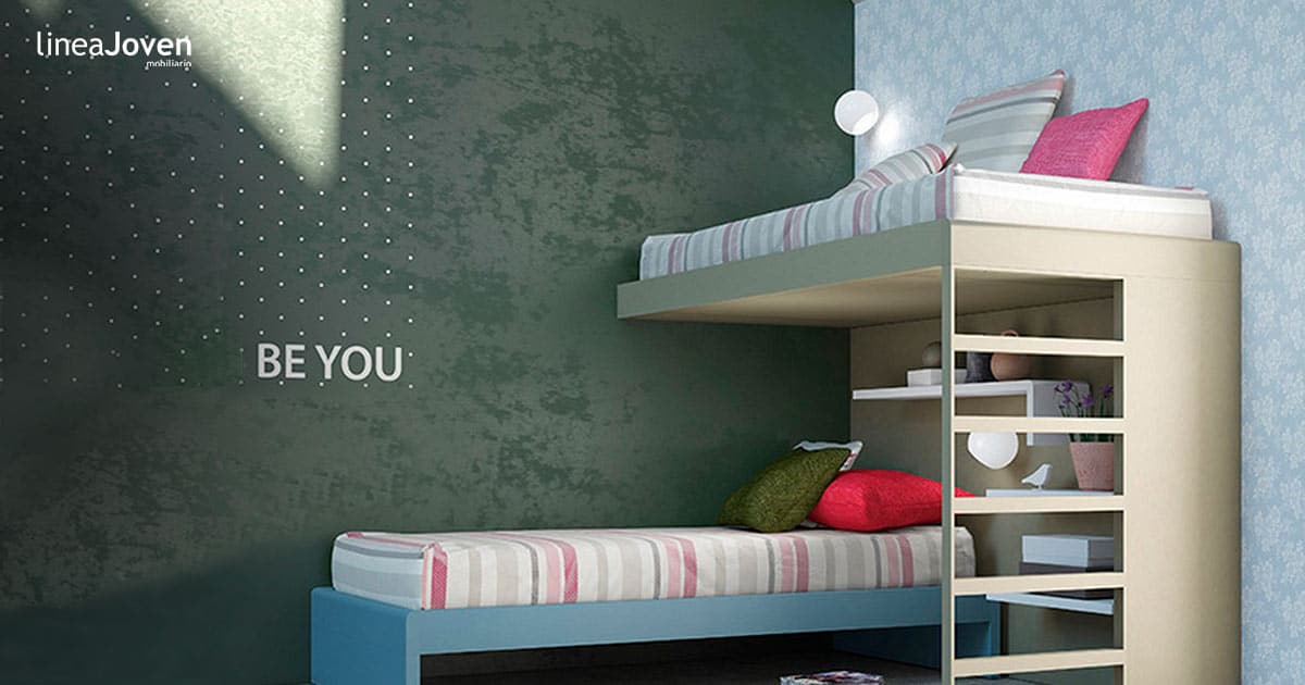 Cama litera para dormitorios juveniles: diseños exclusivos y con estilo